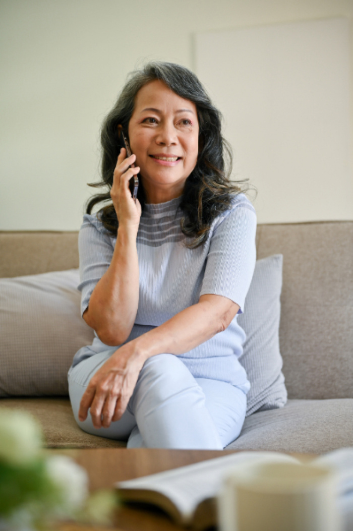 Woman on the phone