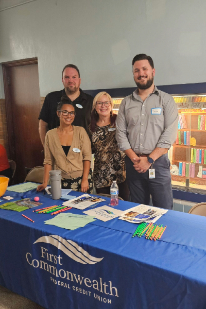 First Commonwealth team volunteering at an event