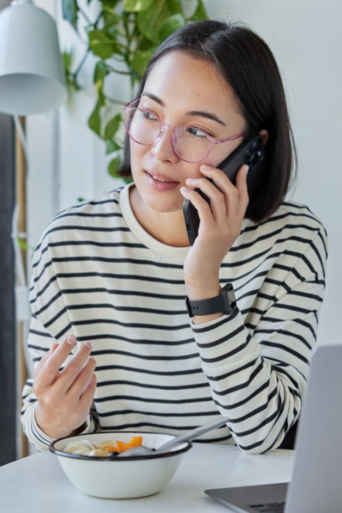 Woman making a phone call