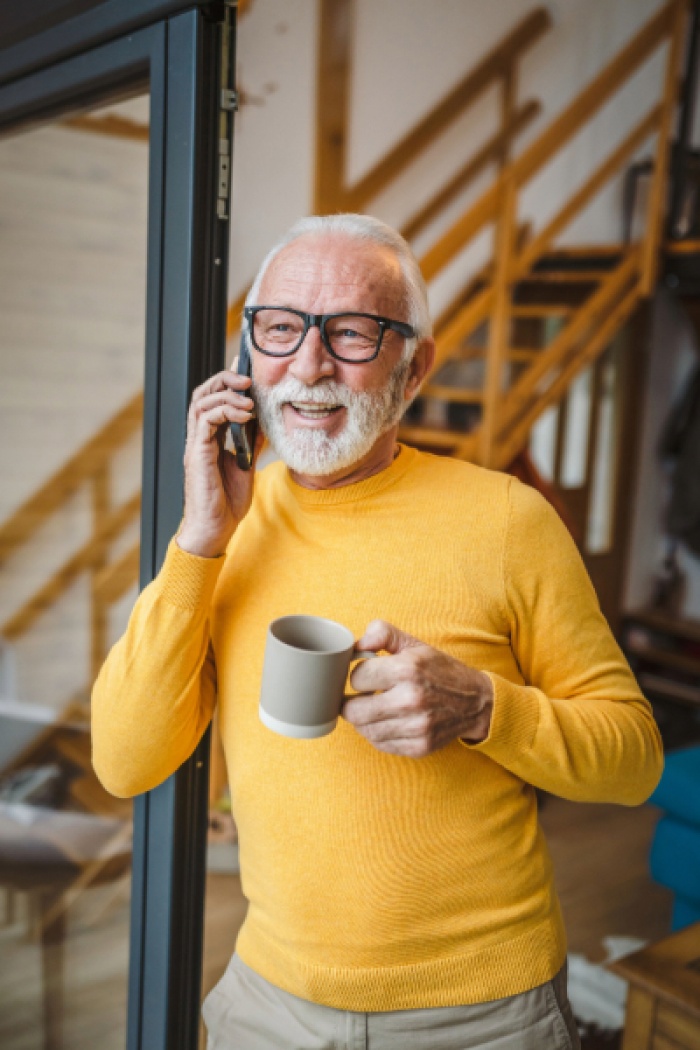 Man using Bank by Phone