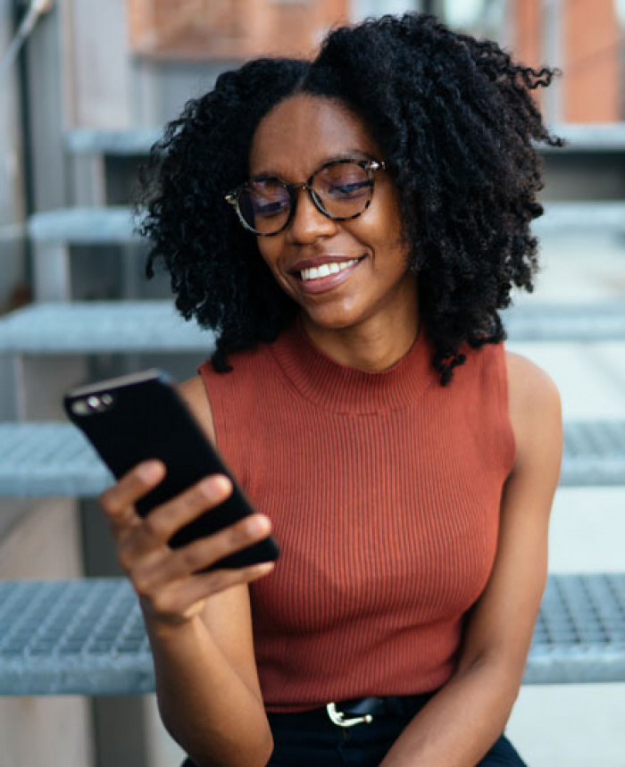 Member using the Digital Banking app