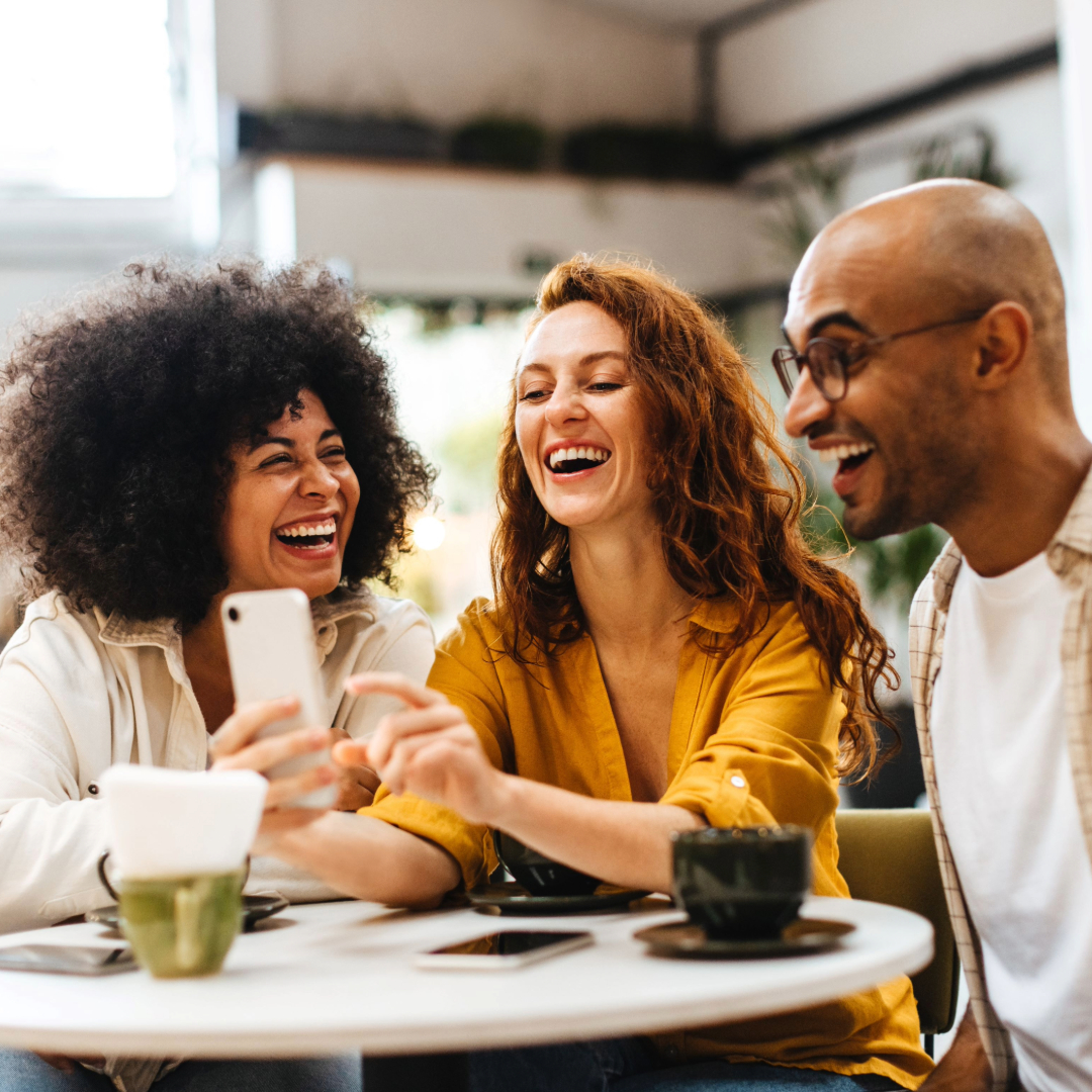 Friends laughing