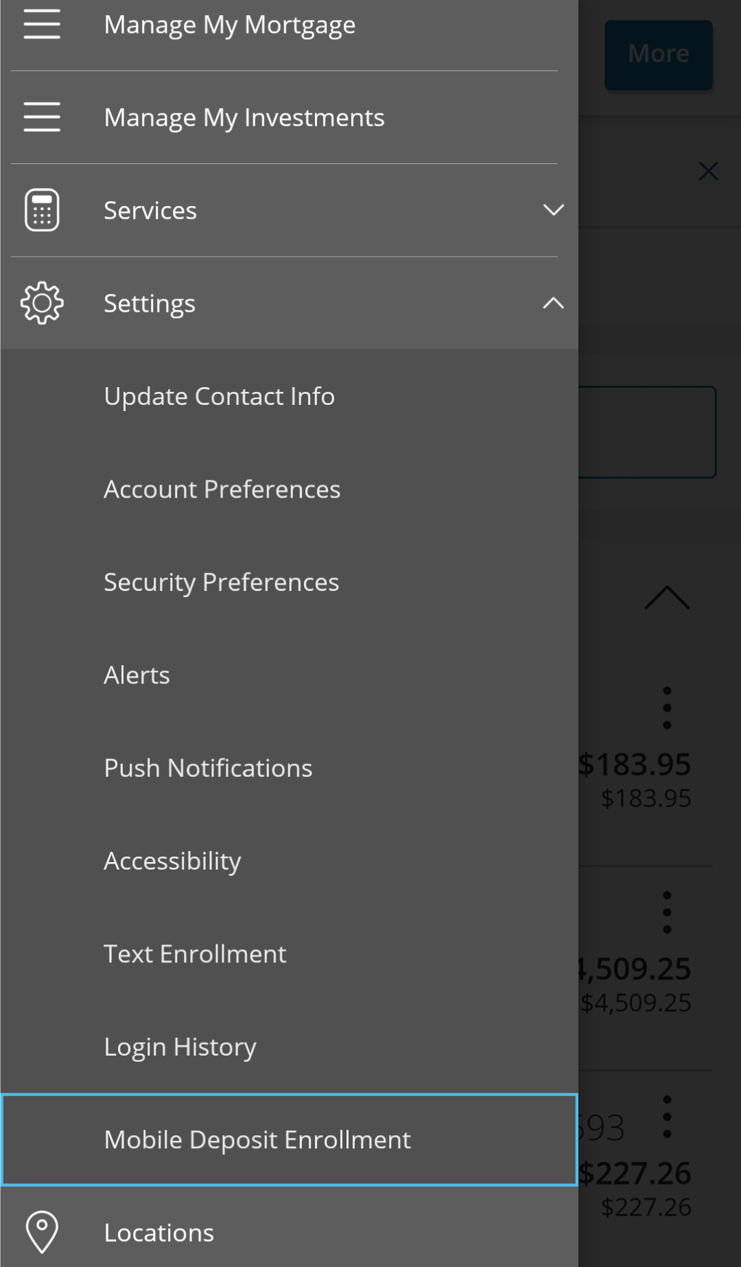 Digital Banking_Enrolling in Mobile Deposit_Step 2