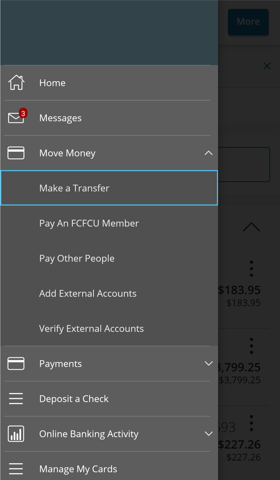 Digital Banking_Pay Another FCFCU Member_Step 4