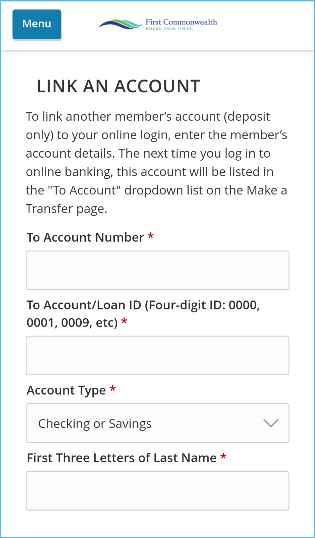 Digital Banking_Pay Another FCFCU Member_Step 3