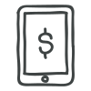 Digital Cash Management Icon
