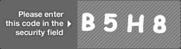 captcha code for visual authentication  letter B number 5 letter H number 8