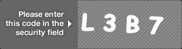 captcha code for visual authentication  letter L number 3 letter B number 7