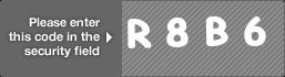 captcha code for visual authentication  letter R number 8 letter B number 6
