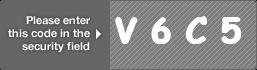 captcha code for visual authentication  letter V number 6 letter C number 5